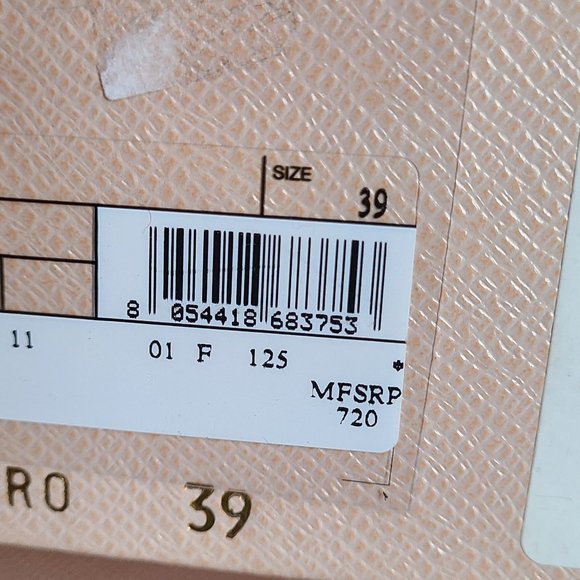 PRADA calzature donna suede shoes ankle strap platform sandal open toe 8.5/39 - Picture 7 of 16